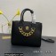 Versace La Medusa Chain Tote Bag Black/Gold