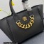 Versace La Medusa Chain Tote Bag Black/Gold