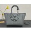 Versace La Medusa Chain Tote Bag Gray