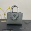 Versace La Medusa Chain Tote Bag Gray