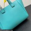 Versace La Medusa Chain Tote Bag Turquoise Blue