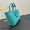 Versace La Medusa Chain Tote Bag Turquoise Blue