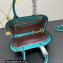 Versace La Medusa Chain Tote Bag Turquoise Blue