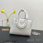 Versace La Medusa Chain Tote Bag White