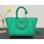 Versace La Medusa Chain Tote Bag Green