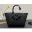 Versace La Medusa Chain Tote Bag Black