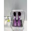 Chanel CC Logo Rain Boots Purple 2022