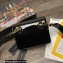 Dolce & Gabbana Calfskin 3.5 crossbody bag Patent Black