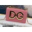 Dolce & Gabbana Calfskin 3.5 Chain Shoulder bag Pink
