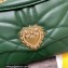 Dolce & Gabbana Small Devotion Shoulder Bag in Quilted Nappa Leather Green