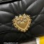 Dolce & Gabbana Small Devotion Shoulder Bag in Quilted Nappa Leather Black