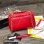 Dolce & Gabbana Small Devotion Shoulder Bag in Quilted Nappa Leather Red