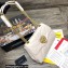 Dolce & Gabbana Small Devotion Shoulder Bag in Quilted Nappa Leather White