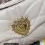 Dolce & Gabbana Small Devotion Shoulder Bag in Quilted Nappa Leather White