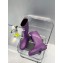 Chanel CC Logo Rain Boots Purple 2022