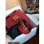Dolce & Gabbana DG Amore Tote Bag in Calfskin Dark Red