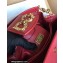 Dolce & Gabbana DG Amore Tote Bag in Calfskin Dark Red