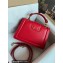Dolce & Gabbana DG Amore Top Handle Bag in Calfskin Red