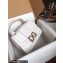 Dolce & Gabbana DG Amore Top Handle Bag in Calfskin White