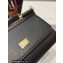 Dolce & Gabbana Medium Sicily bag in Dauphine Calfskin Black