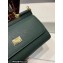 Dolce & Gabbana Medium Sicily bag in Dauphine Calfskin Green
