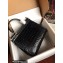 Dolce & Gabbana Medium Sicily bag in Crocodile-print Calfskin Black