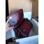 Dolce & Gabbana Medium Sicily bag in Crocodile-print Calfskin Burgundy