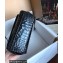 Dolce & Gabbana Small Sicily bag in Crocodile-print Calfskin Black