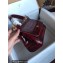 Dolce & Gabbana Small Sicily bag in Crocodile-print Calfskin Burgundy