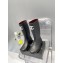 Chanel CC Logo Rain Boots Black 2022