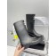 Chanel CC Logo Rain Boots Black 2022