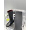 Chanel CC Logo Rain Boots Black 2022