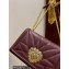 Dolce & Gabbana Large Devotion crossbody bag in quilted leather Burgundy