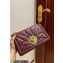 Dolce & Gabbana Large Devotion crossbody bag in quilted leather Burgundy