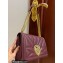 Dolce & Gabbana Large Devotion crossbody bag in quilted leather Burgundy