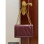 Dolce & Gabbana Large Devotion crossbody bag in quilted leather Burgundy