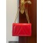 Dolce & Gabbana Large Devotion crossbody bag in quilted leather Red