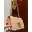 Dolce & Gabbana Large Devotion crossbody bag in quilted leather Nude