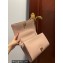 Dolce & Gabbana Large Devotion crossbody bag in quilted leather Nude