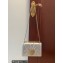 Dolce & Gabbana Large Devotion crossbody bag in quilted leather Silver