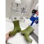Balenciaga Trooper Rubber Boots Dark Green 2022