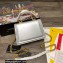 Dolce & Gabbana Small Devotion Top Handle Bag in Calfskin Silver