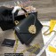 Dolce & Gabbana Small Devotion Top Handle Bag in Calfskin Black