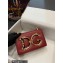 Dolce & Gabbana leather DG Girls shoulder bag Dark Red