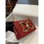 Dolce & Gabbana leather DG Girls shoulder bag Dark Red
