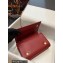 Dolce & Gabbana leather DG Girls shoulder bag Dark Red