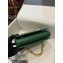 Dolce & Gabbana leather DG Girls shoulder bag Green