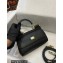 Dolce & Gabbana Small Sicily bag in Dauphine Calfskin Black