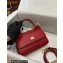 Dolce & Gabbana Small Sicily bag in Dauphine Calfskin Red