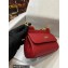 Dolce & Gabbana Small Sicily bag in Dauphine Calfskin Red